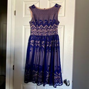 Blue Lace Spring Summer Dress